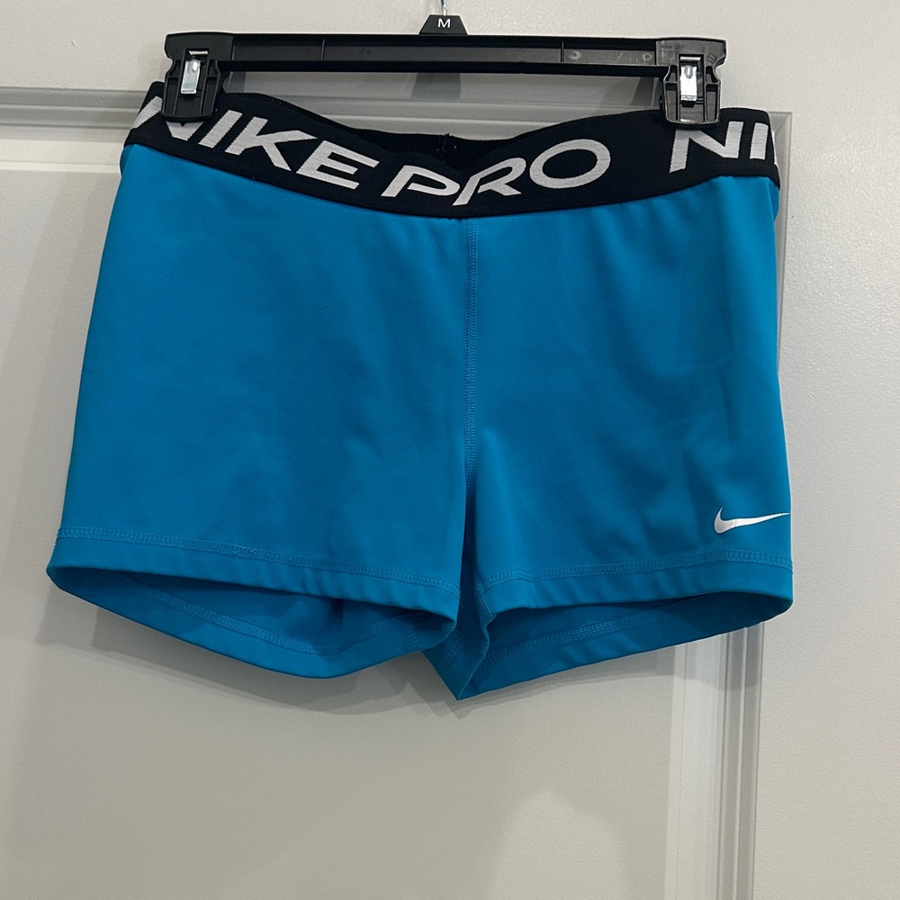 Nike Women's Teal Pro Athletic Shorts